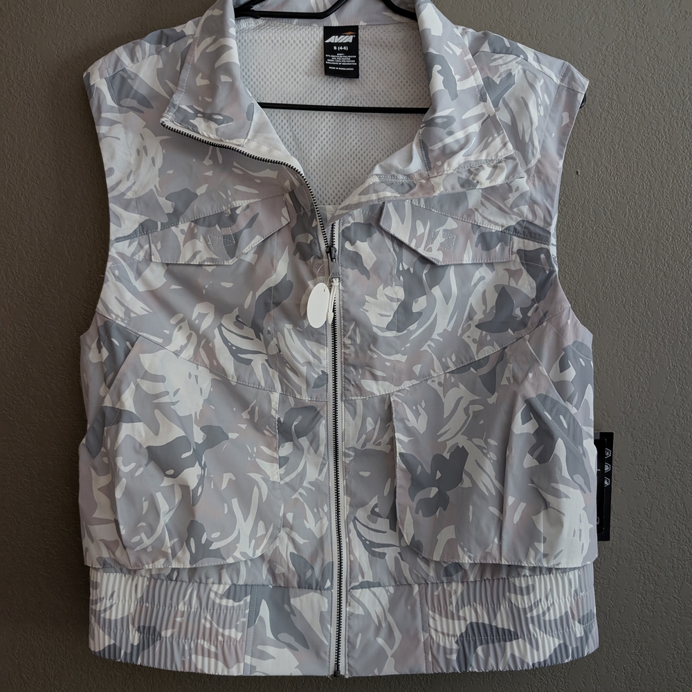 Avia Women's Camouflage Vest - Gray and White